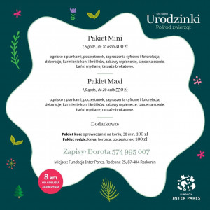 Urodzinki pośród zwierząt z Fundacją Inter Pares