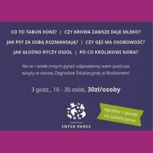 Wycieczki do Zagrody Edukacyjnej - oferta dla szkół i przedszkoli